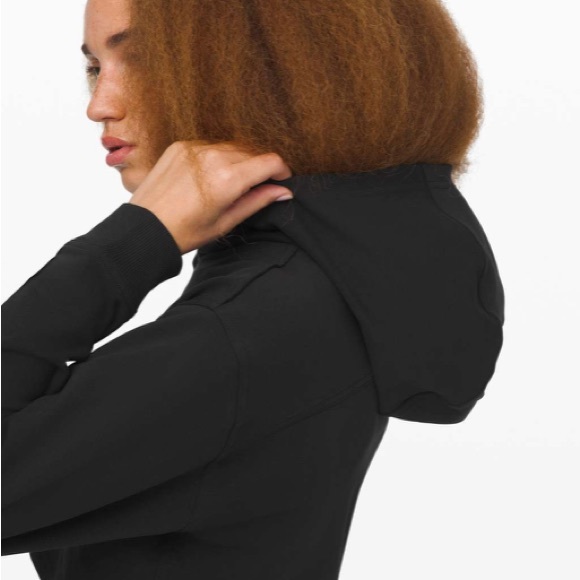 EUC Lululemon All Yours Cropped Hoodie Black (First Release) - Picture 3 of 5